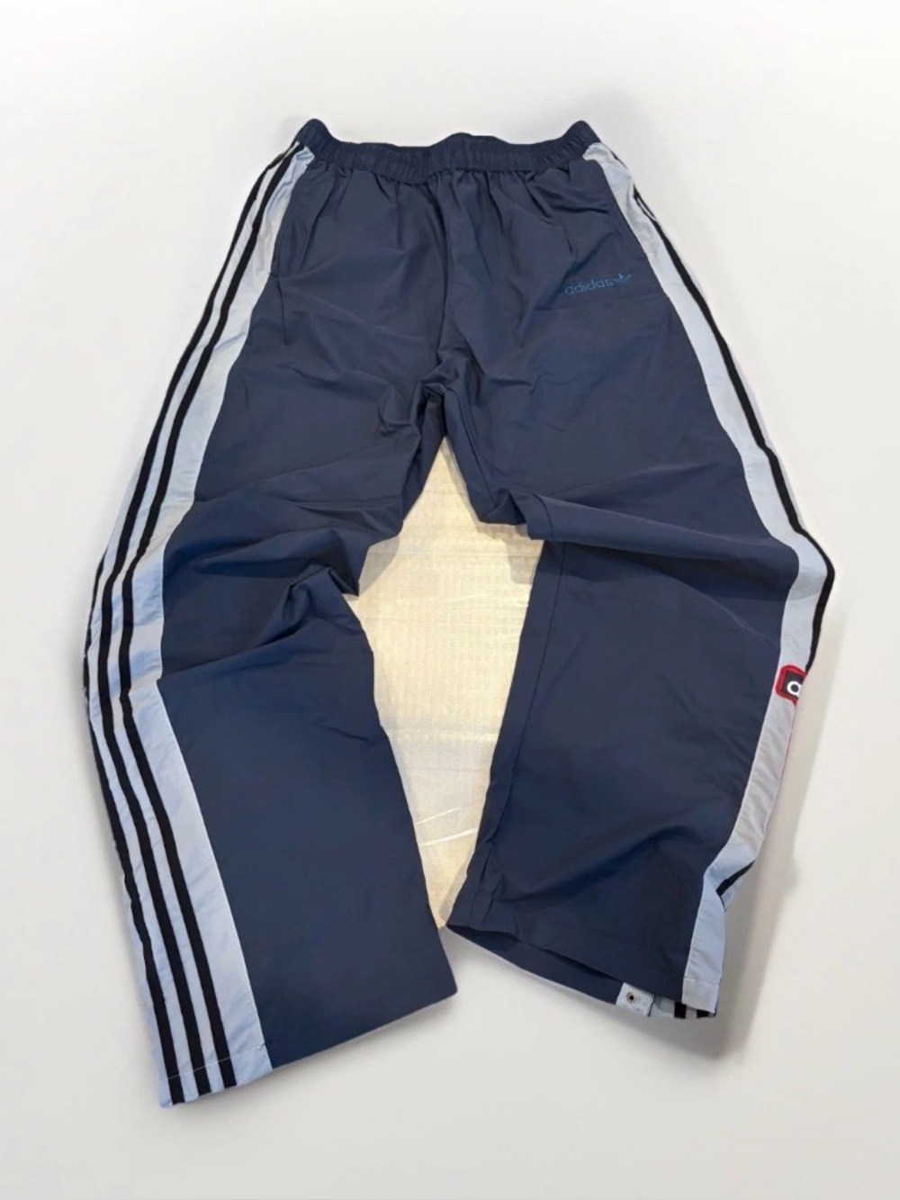 Adidas Climacool Tear Away Pants Track Pants Snap Sides Blue Y2K Athletic Medium